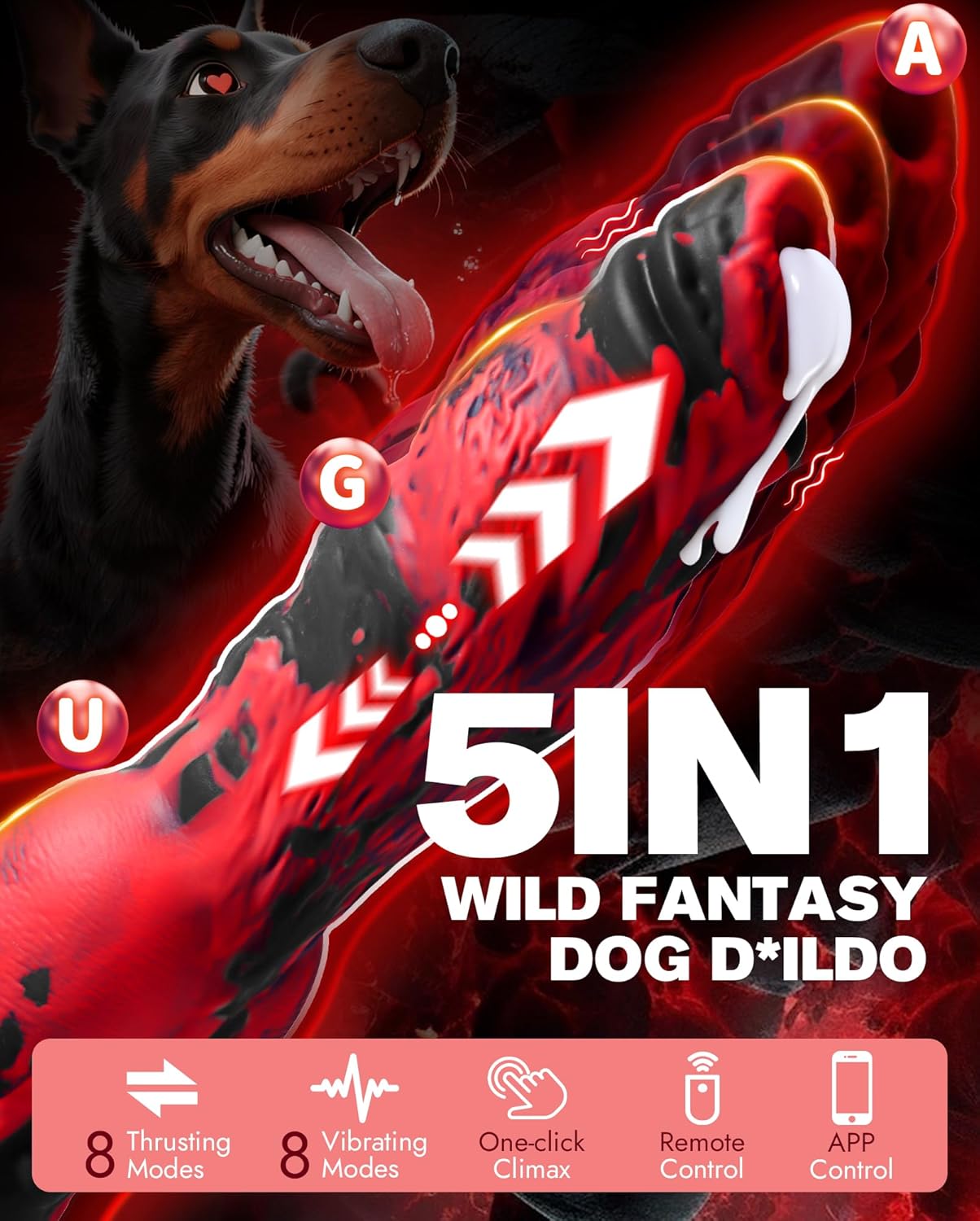 9 Inch Horse Monster Dildo