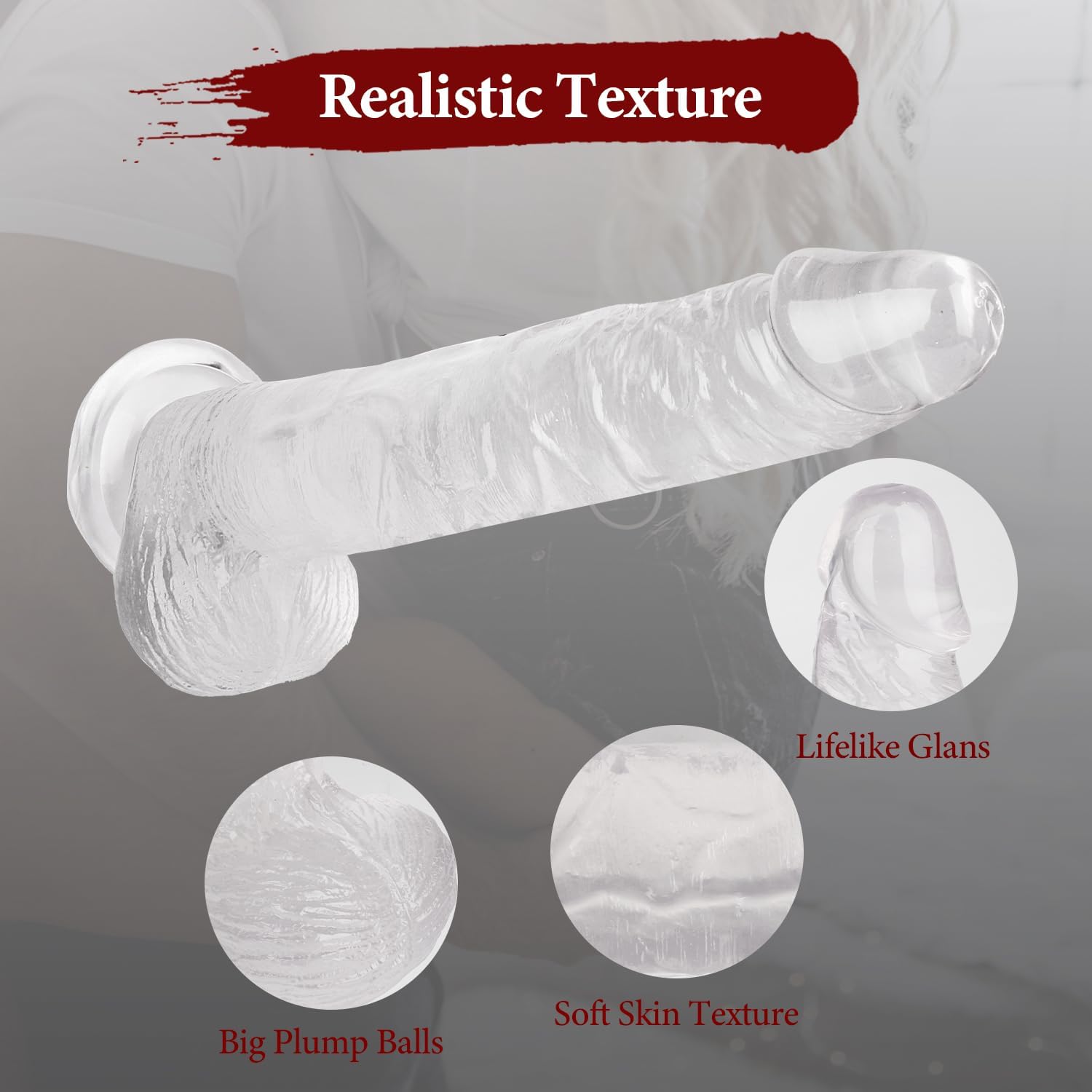 11 Inch Clear Big Dildo in Pakistan