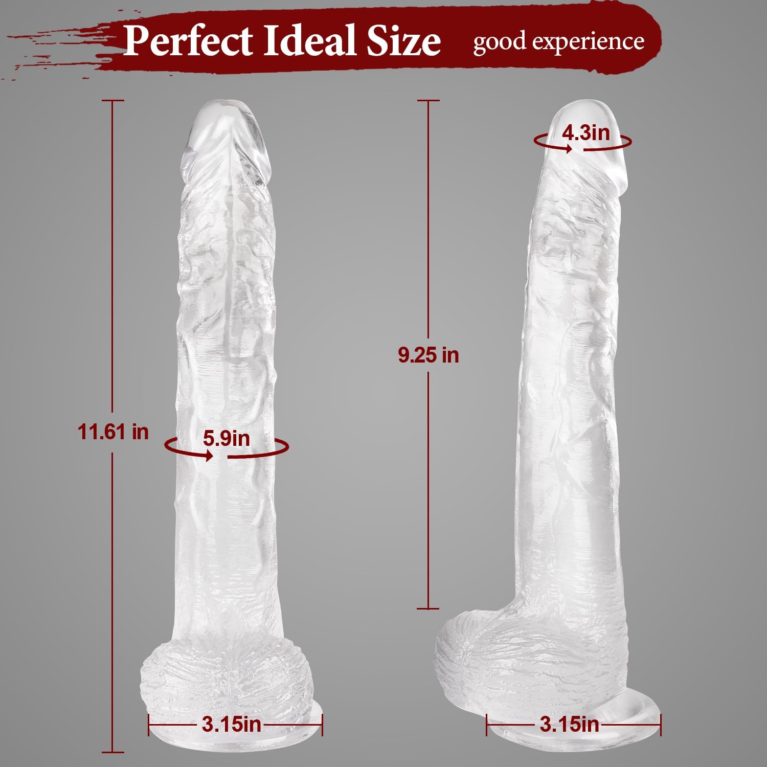 11 Inch Clear Big Dildo in Pakistan - Image 3