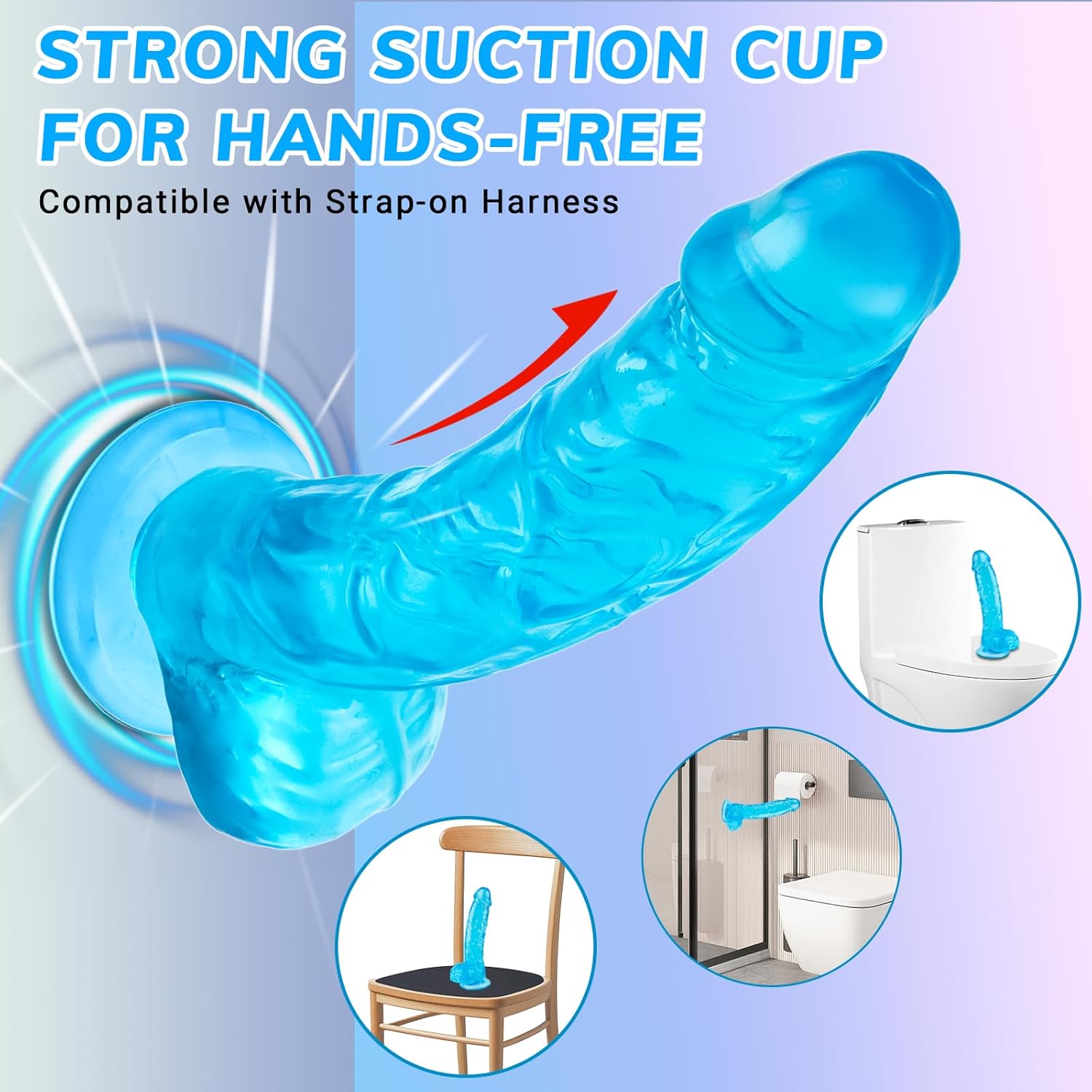 7 Inch Blue Dildo in Pakistan - Image 2