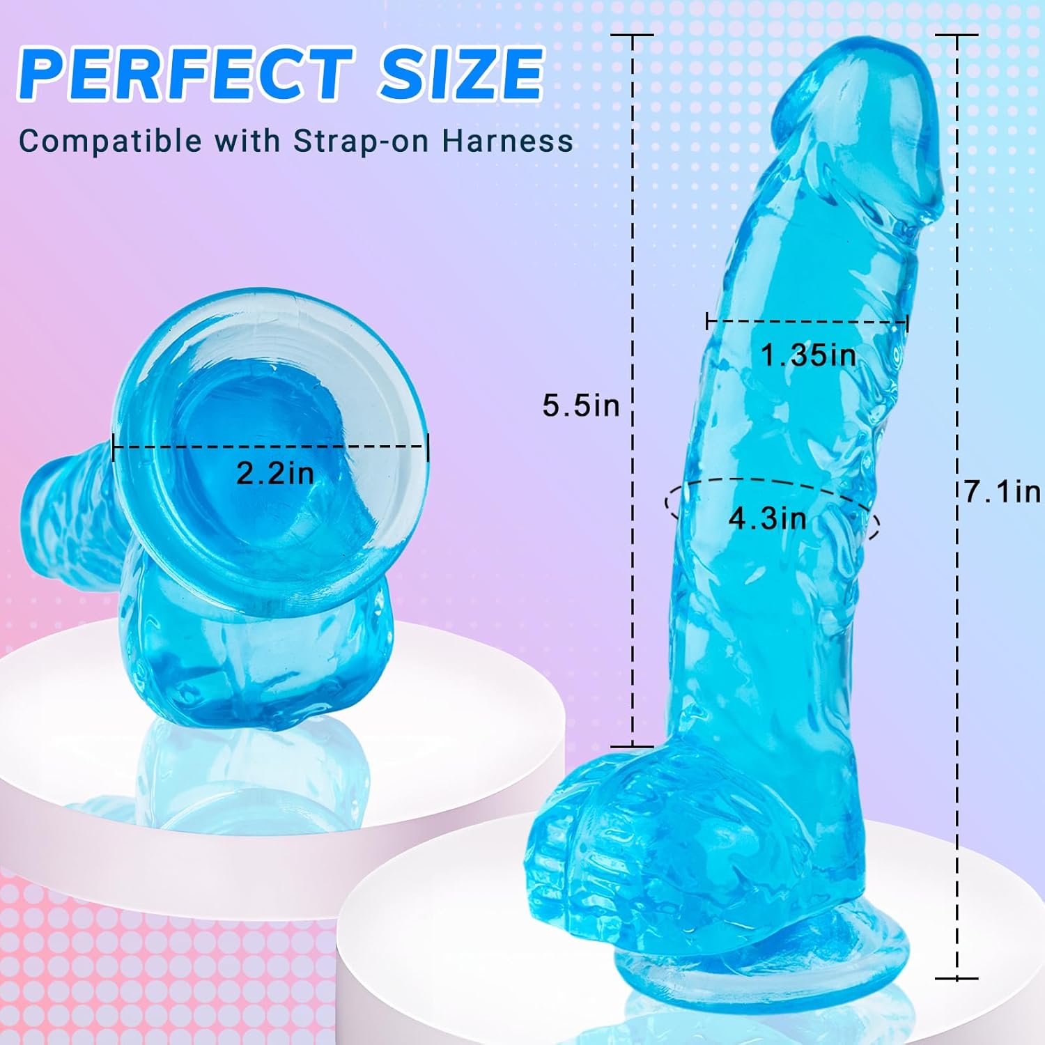 7 Inch Blue Dildo in Pakistan - Image 4
