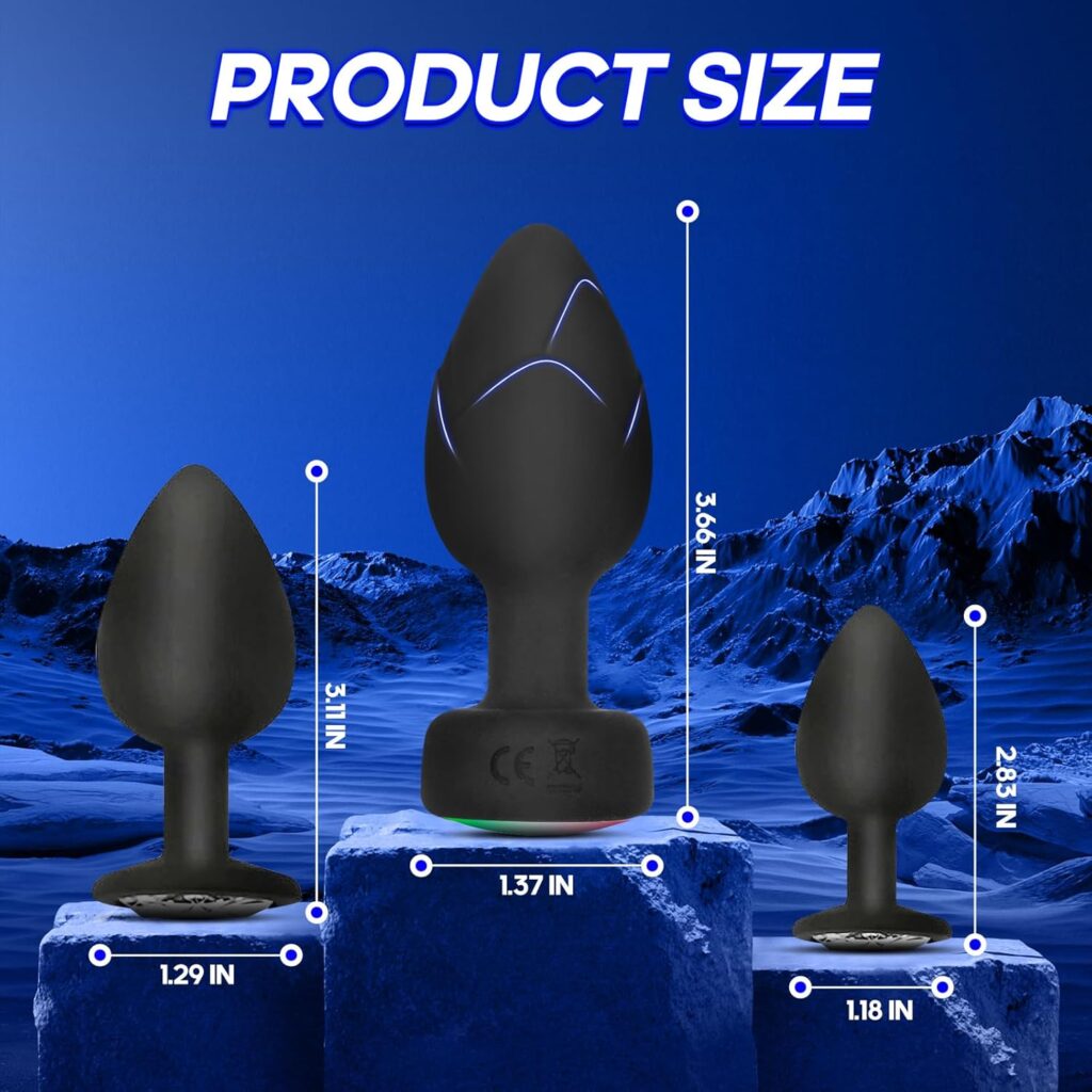 3 PCS Anal Plug Vibrator Set in Pakistan