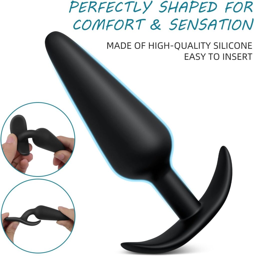 3 Silicone Butt Plugs Set for Beginners