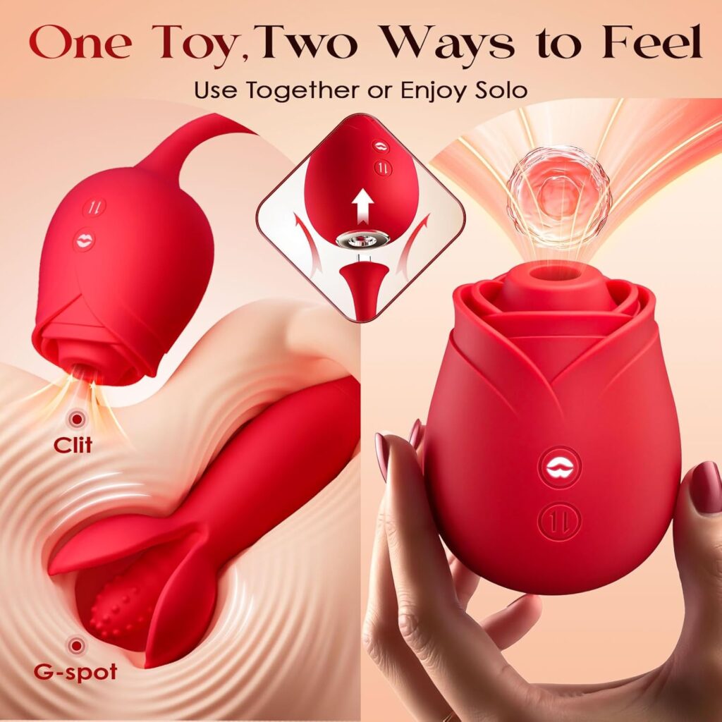 Rose Couple Vibrator Sex Toy