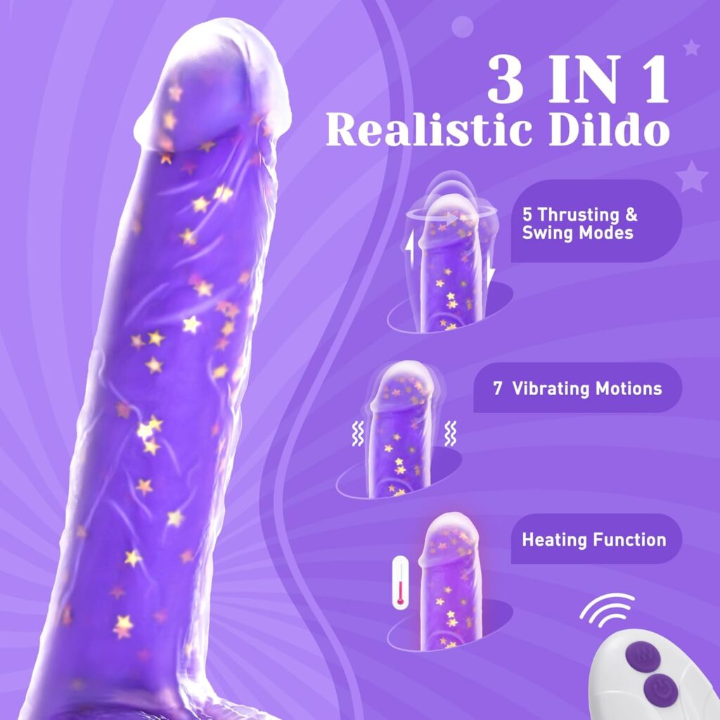 9 Inch Thrusting Dildo Vibrator for Women