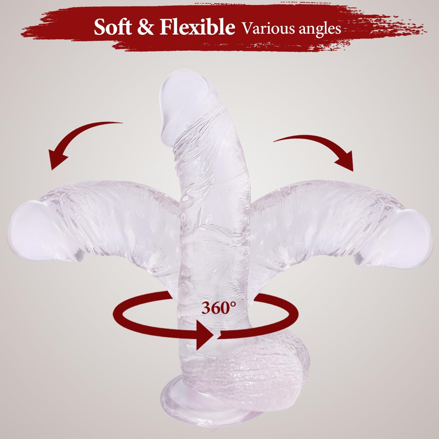 Best 10 Inch Clear Soft Dildo