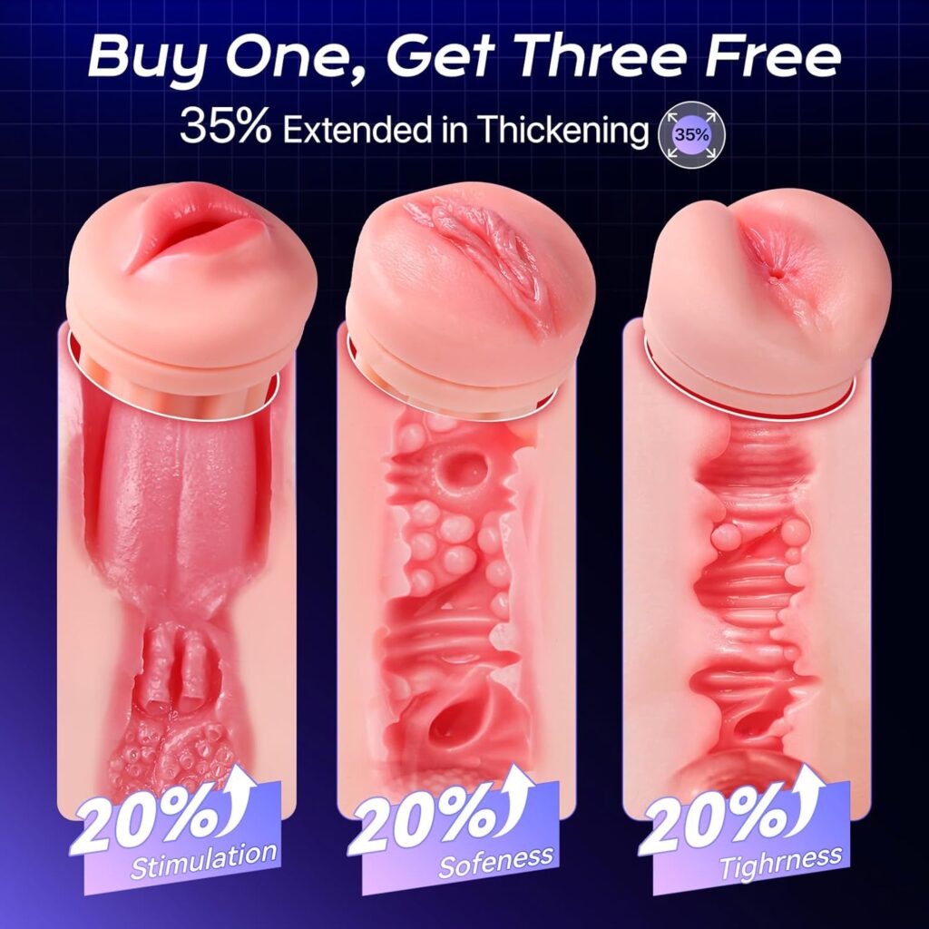 Buy 3 Sleeves Male Masturbator in Pakistan