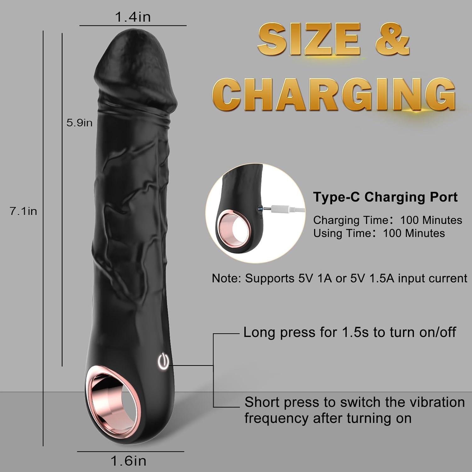 Buy G Spot Realistic Dildo Vibrator Toy