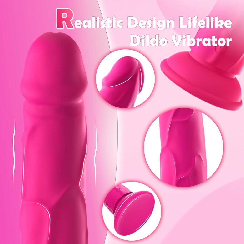 Realistic Pink Dildo Vibrator in Pakistan