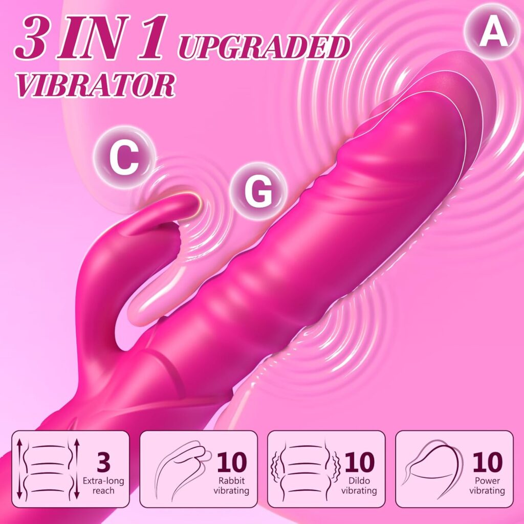 Thrusting Vibrator Dildo Sex Toy