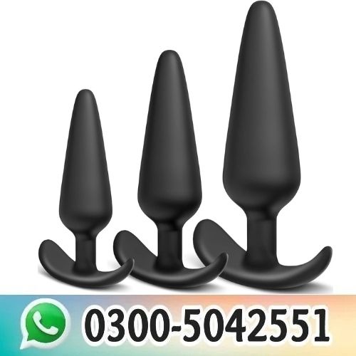 3 Silicone Butt Plugs Set for Beginners