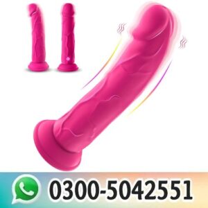 Realistic Pink Dildo Vibrator in Pakistan
