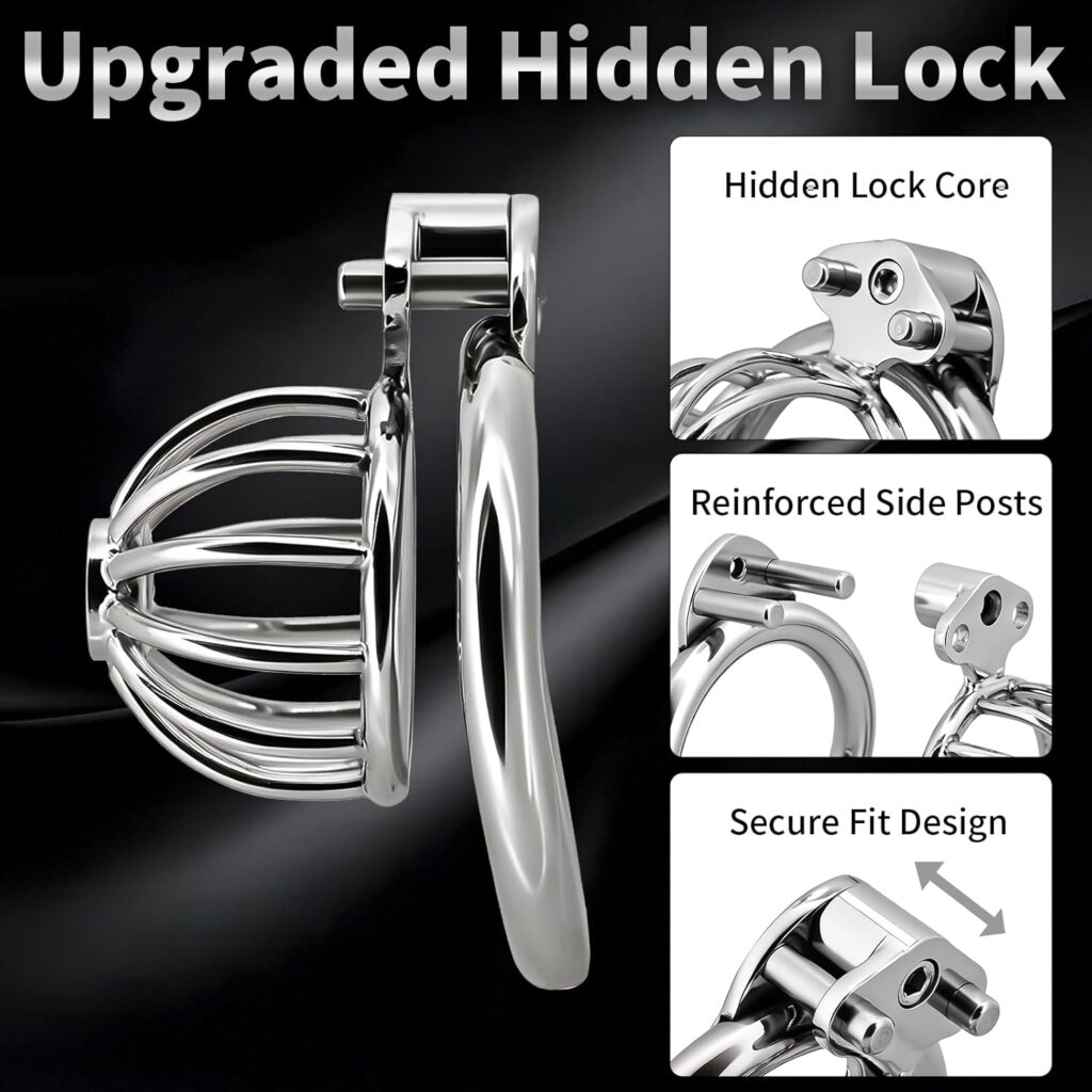 2 IN 1 Male Metal Chastity Cage in Pakistan