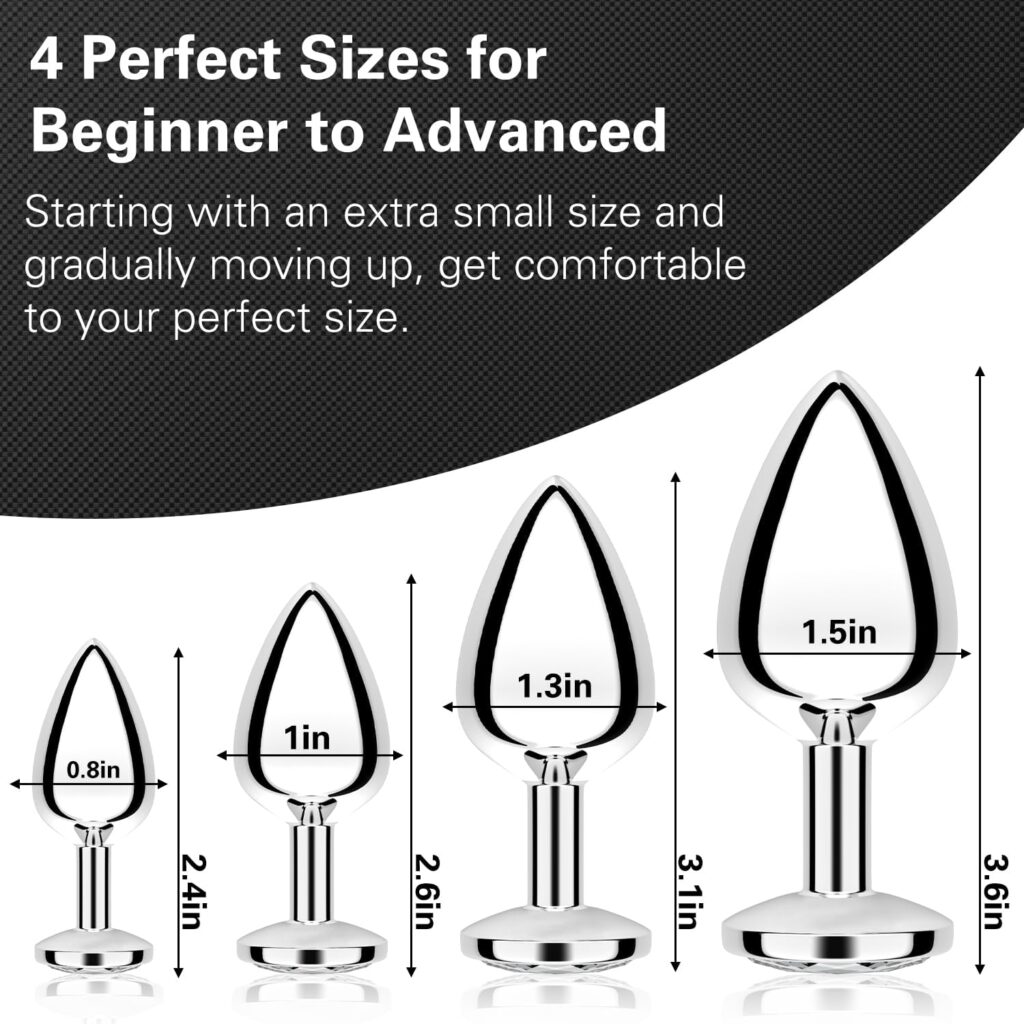 4 PCS Anal Plug Beginner Set in Pakistan