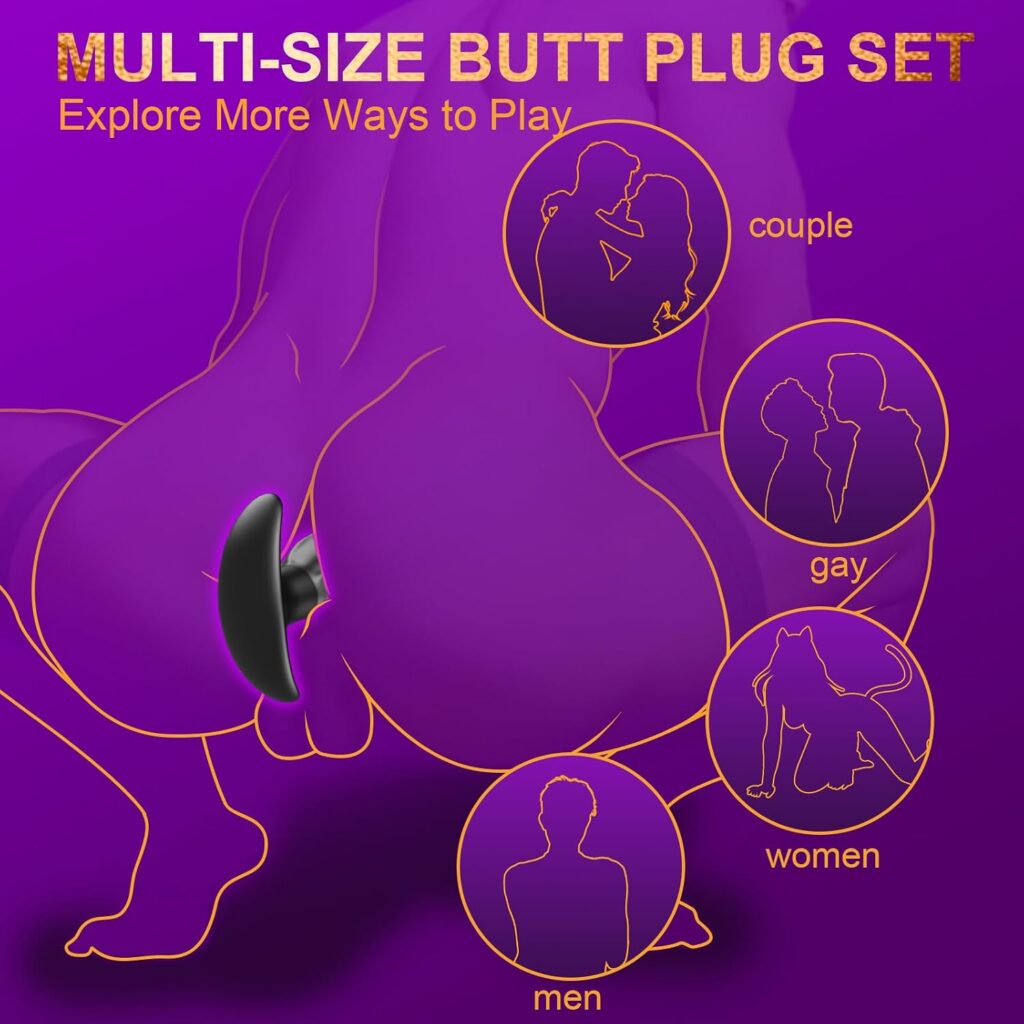 4 PCS Anal Plug Set Sex Toys for Men