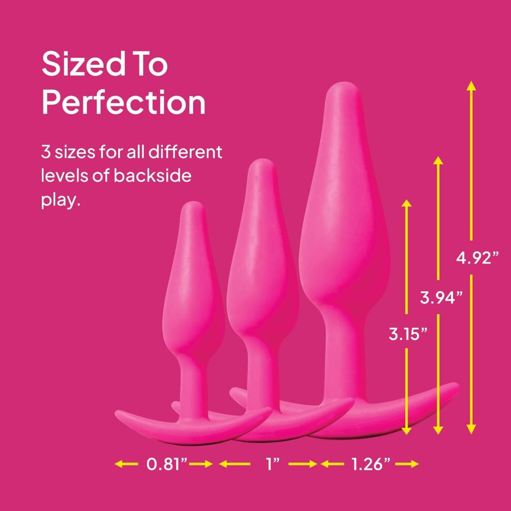 Best 3 Sizes Butt Plug Training Set in Pakistan