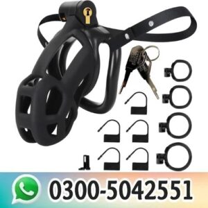 Buy Male Chastity Cage Sex Toy with 4 Size Rings