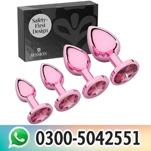 4 PCS Metal Butt Plug Beginner in Pakistan