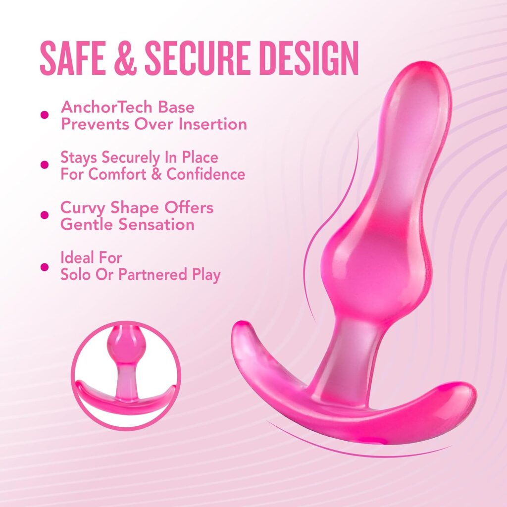 Wearable 3 Inch Soft Anal Plug Toy
