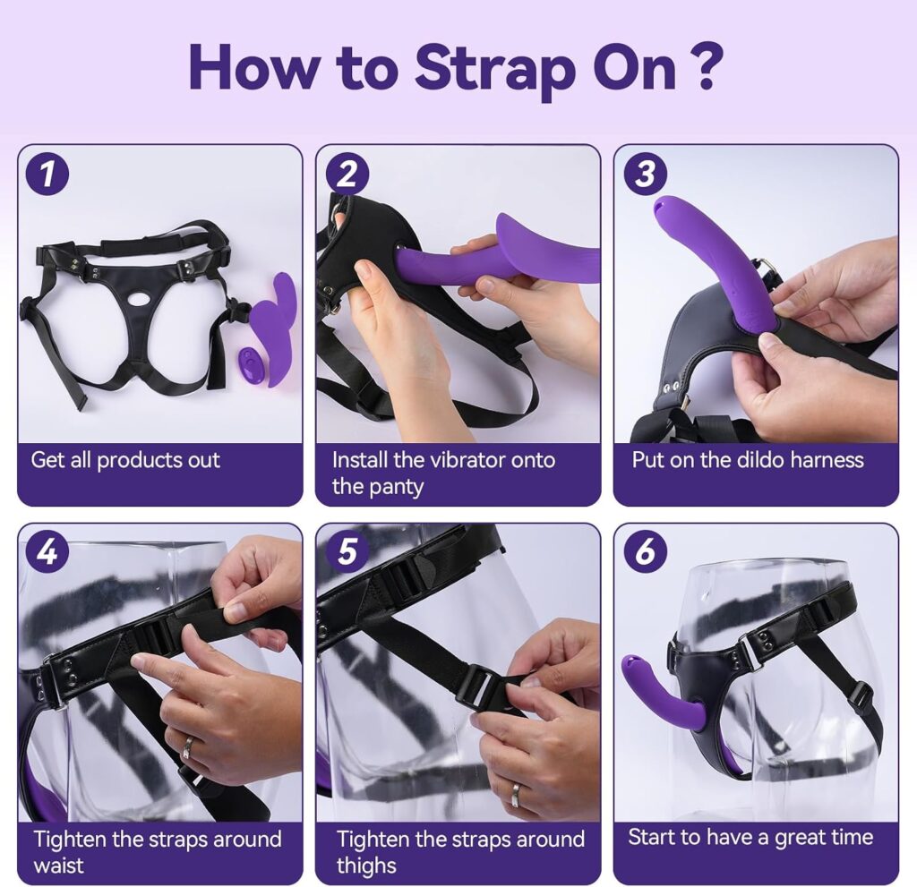 Rechargeable Vibrating Strap On Dildo in Pakistan